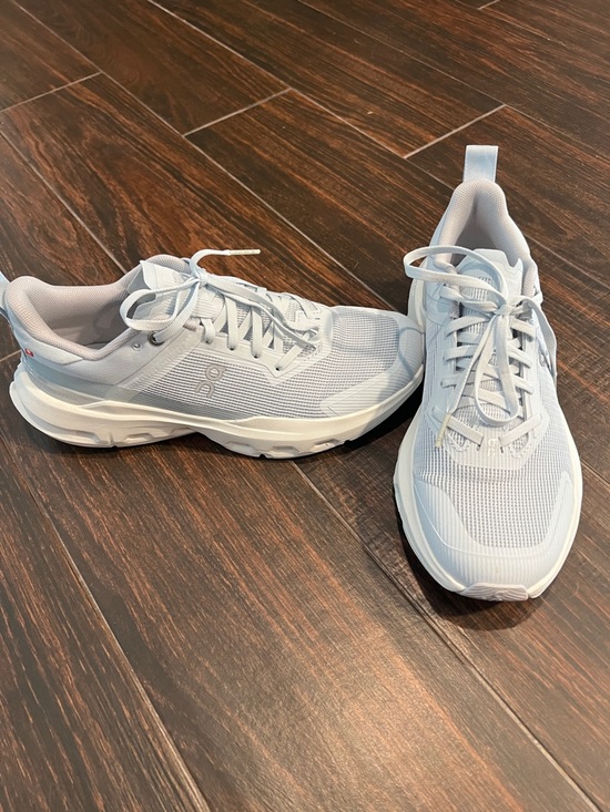 On Running Shoes - On Cloud Running Women's Athletic Sneakers - Light Blue/White